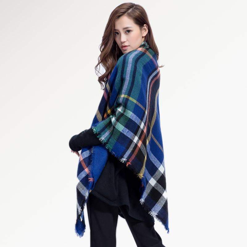 BowLift | Brand Women Winter Plaid Square Knitted Scarf