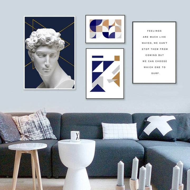 Abstract David - Canvas Wall Art Painting | Bowlift