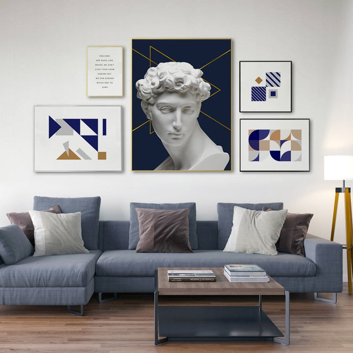 Abstract David - Canvas Wall Art Painting | Bowlift