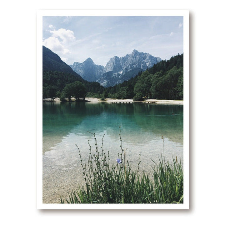 Scandinavia Peony Floral Landscape - Canvas Wall Art Painting | Bowlift