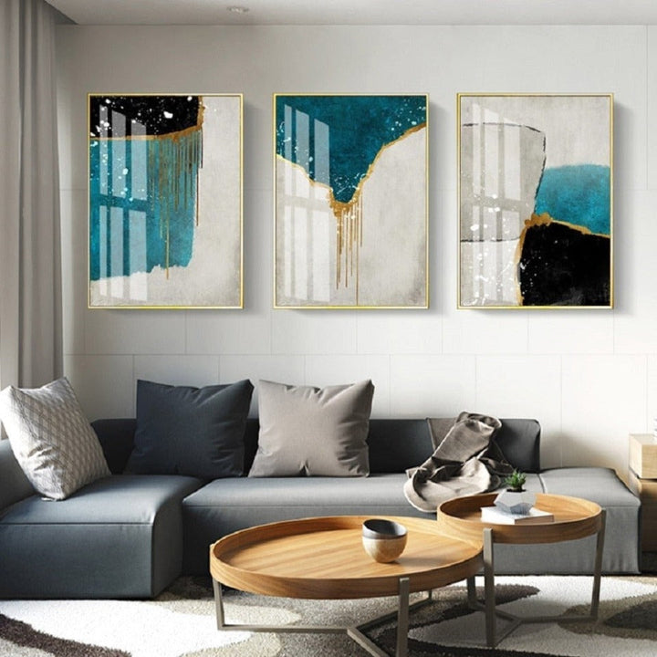 Scandinavia Blue - Canvas Wall Art Painting | Bowlift