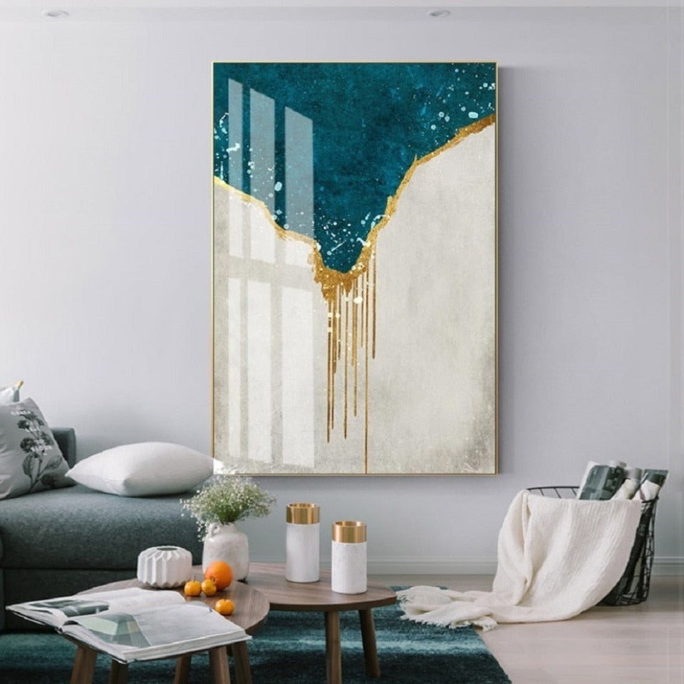 Scandinavia Blue - Canvas Wall Art Painting | Bowlift