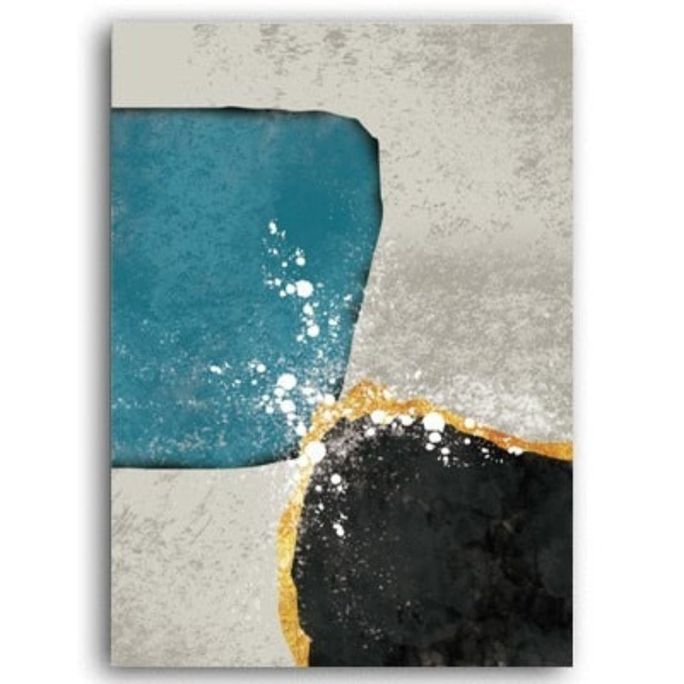 Scandinavia Blue - Canvas Wall Art Painting | Bowlift
