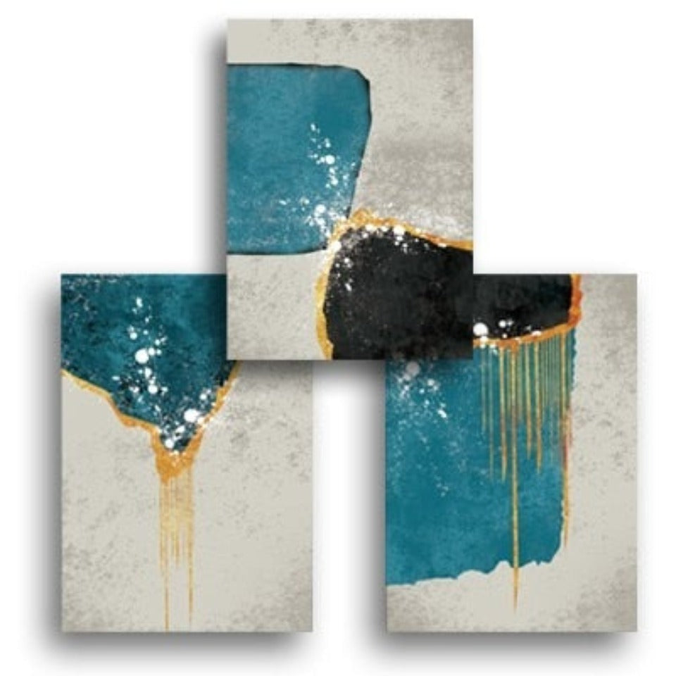 Scandinavia Blue - Canvas Wall Art Painting | Bowlift