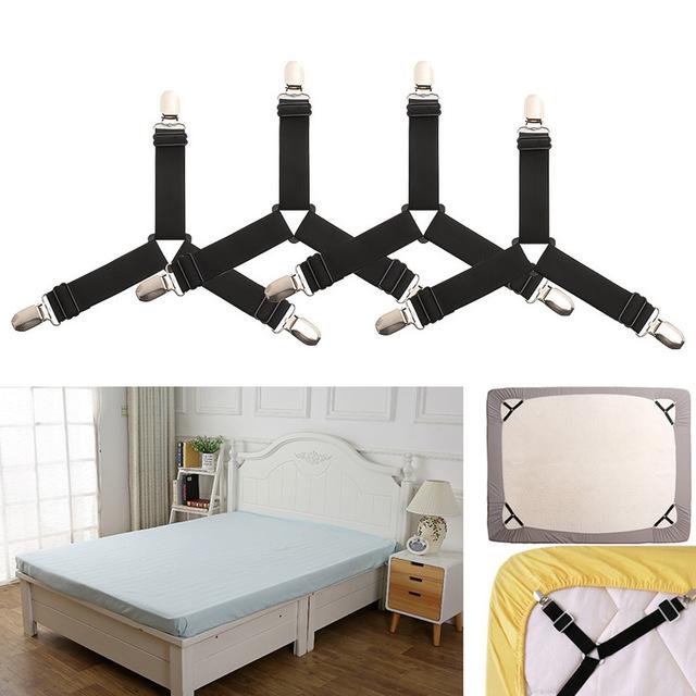 HoldTight - 4 Piece Elastic Bed Sheet Clips | Bowlift