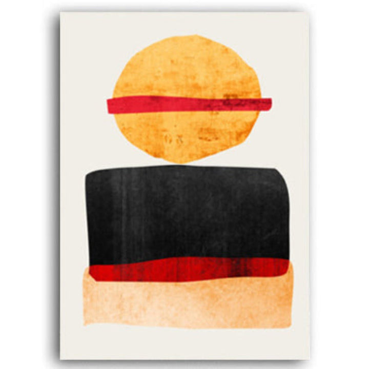 Watercolor Abstract Geometric - Canvas Wall Art Painting | Bowlift