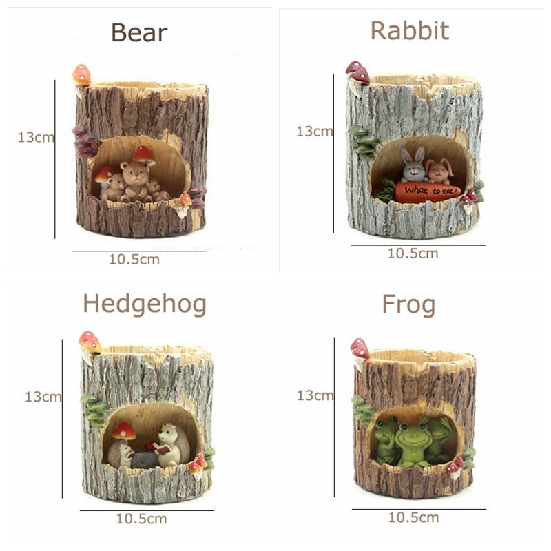 Creative Animal Life Resin Flower Pots | Bowlift