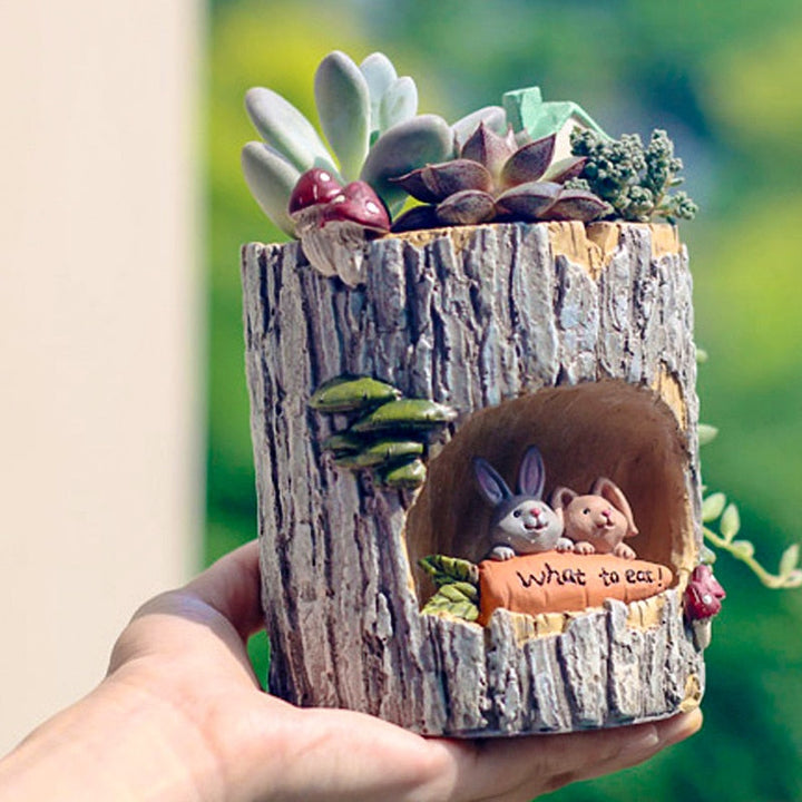 Creative Animal Life Resin Flower Pots | Bowlift