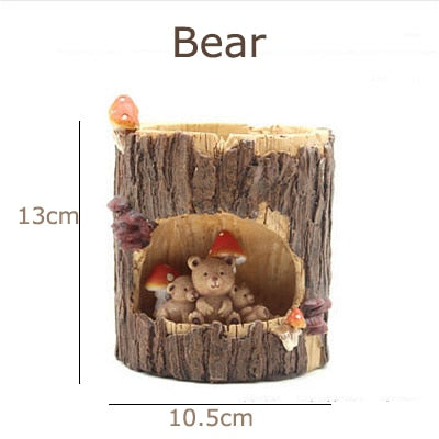 Creative Animal Life Resin Flower Pots | Bowlift
