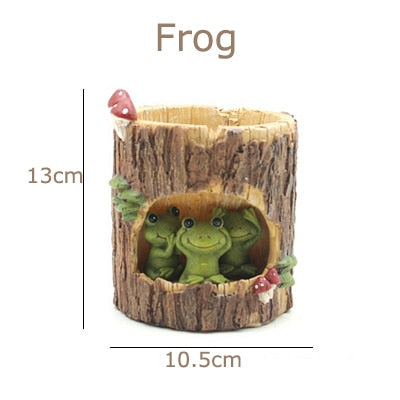 Creative Animal Life Resin Flower Pots | Bowlift