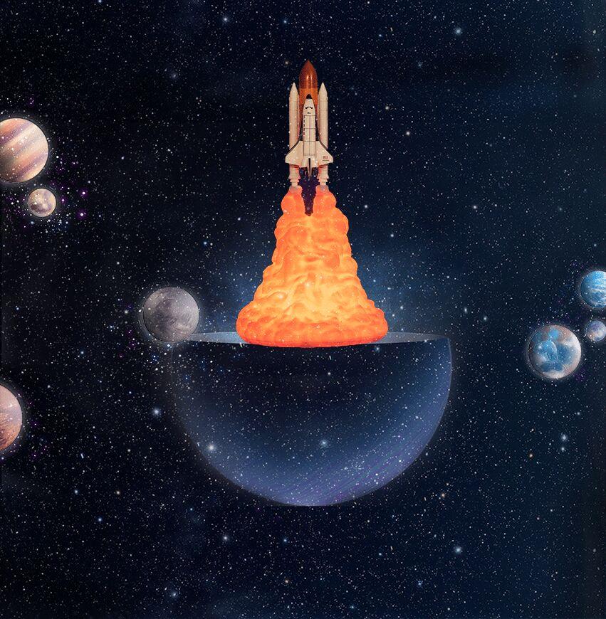 Rokit - 3D Space Shuttle Lamp | Bowlift