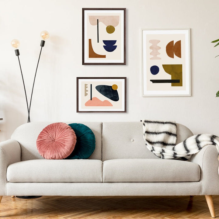 Geometric Abstract Scandinavia Gallery - Canvas Wall Art Painting | Bowlift