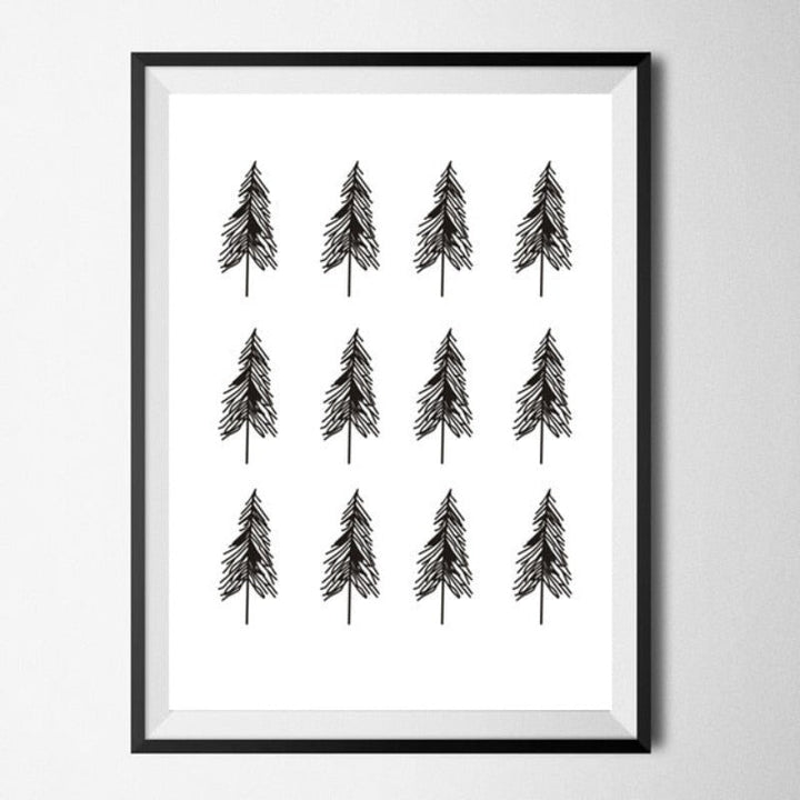 Geometric Deer Faith Quote - Canvas Wall Art Painting | Bowlift
