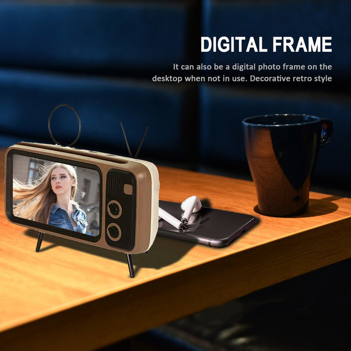Retro TV Bluetooth Speaker Mobile Phone Holder | Bowlift
