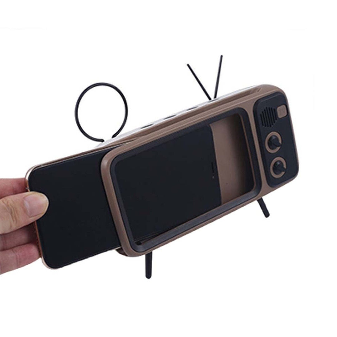 Retro TV Bluetooth Speaker Mobile Phone Holder | Bowlift