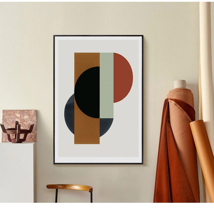 Scandinavian Shapes - Canvas Wall Art Painting | Bowlift