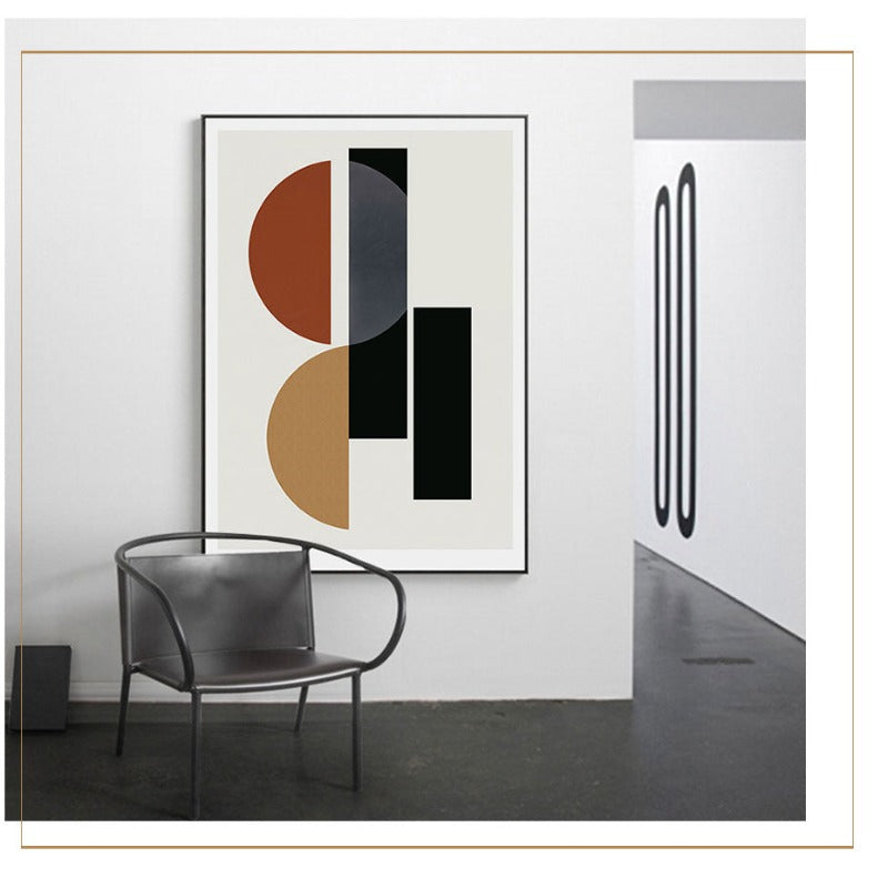 Scandinavian Shapes - Canvas Wall Art Painting | Bowlift