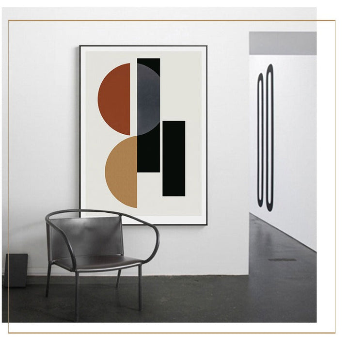 Scandinavian Shapes - Canvas Wall Art Painting | Bowlift