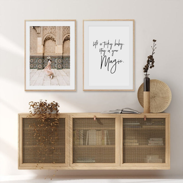 Travel Girl Inspiring - Canvas Wall Art Painting | Bowlift