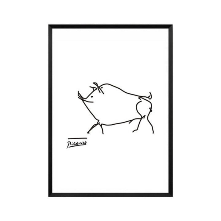 Animals Sketches - Canvas Wall Art Painting | Bowlift