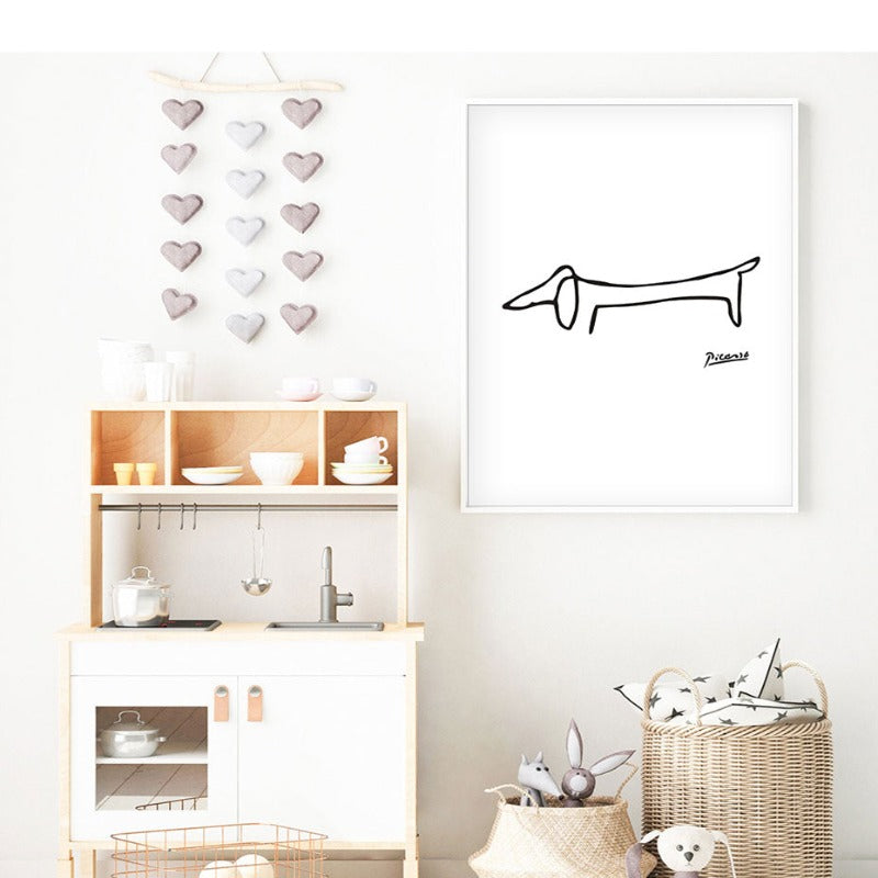 Animals Sketches - Canvas Wall Art Painting | Bowlift
