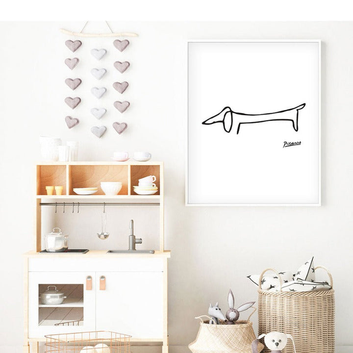 Animals Sketches - Canvas Wall Art Painting | Bowlift