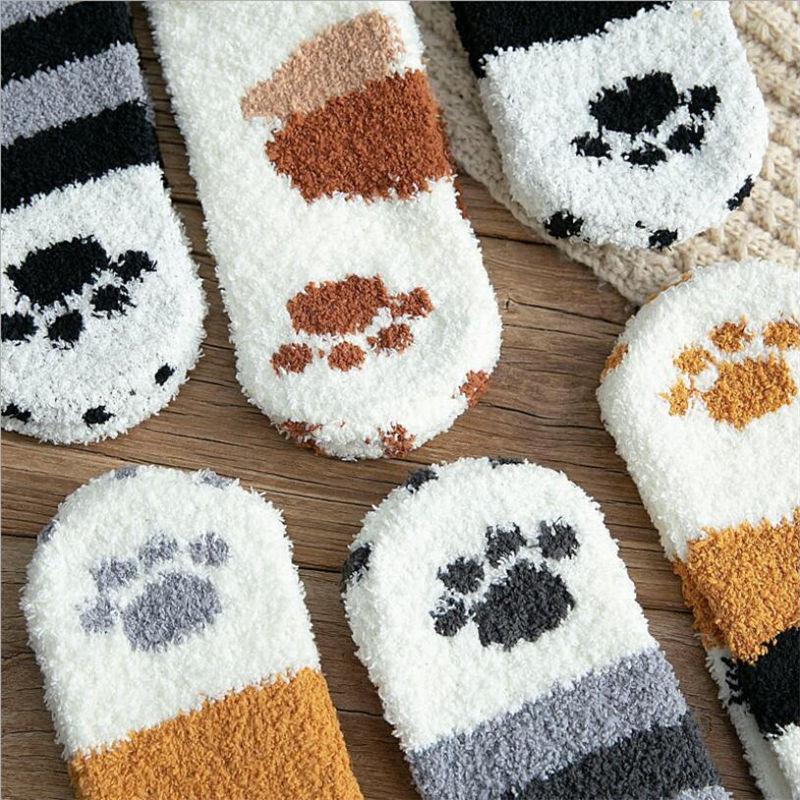 Winter Cat Claws Warm Sleep Floor Socks | Bowlift