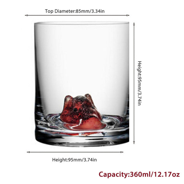 BowLift | 3D Animal Ultra Clear Unique Wine Glass