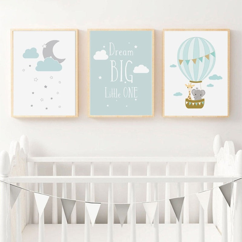 Dream Big Little One - Canvas Wall Art Painting | Bowlift