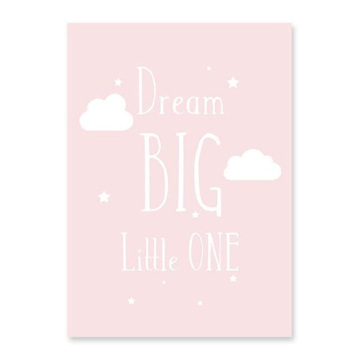 Dream Big Little One - Canvas Wall Art Painting | Bowlift