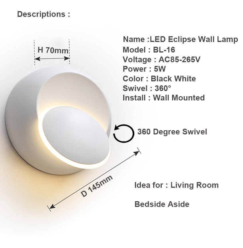 BowLift | LED Wall Light 360