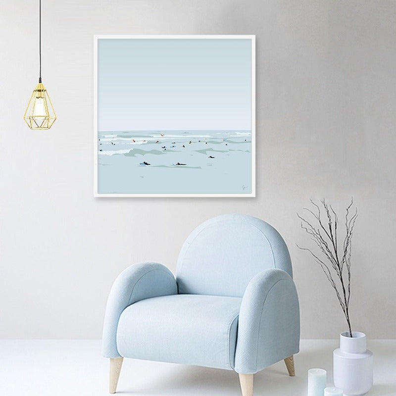 Dive In Ocean - Canvas Wall Art Paintings | Bowlift