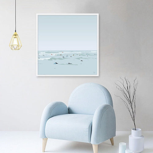 Dive In Ocean - Canvas Wall Art Paintings | Bowlift
