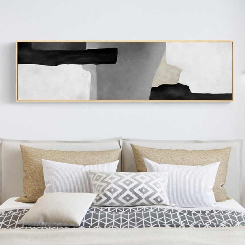 Grey In Shades - Canvas Wall Art Painting | Bowlift