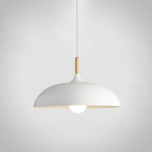 BowLift | Pendant lights made of metal and wood in delicate pastel shades