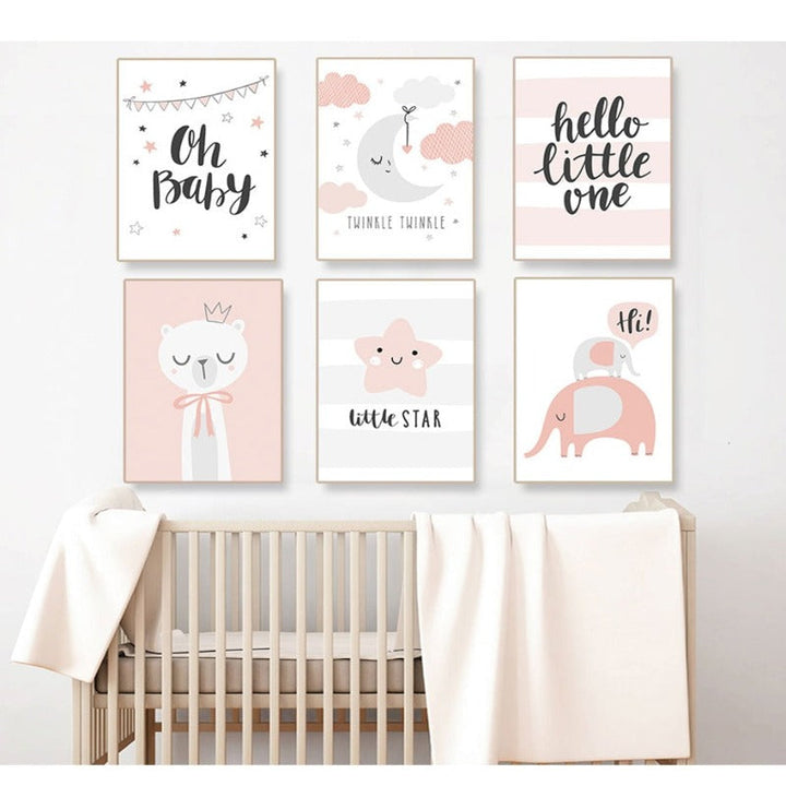 Hello Little One - Canvas Wall Art Painting | Bowlift