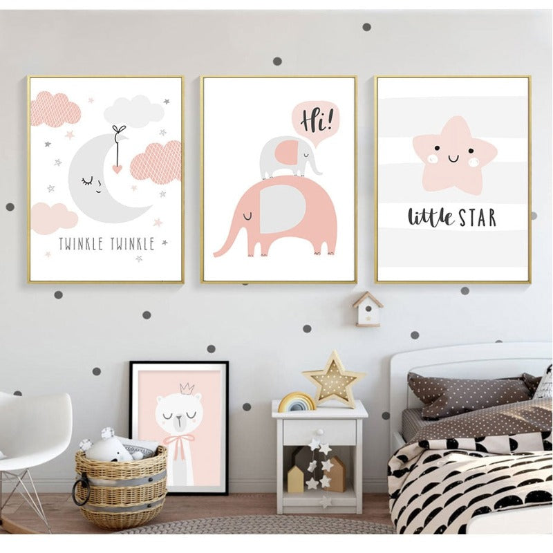 Hello Little One - Canvas Wall Art Painting | Bowlift