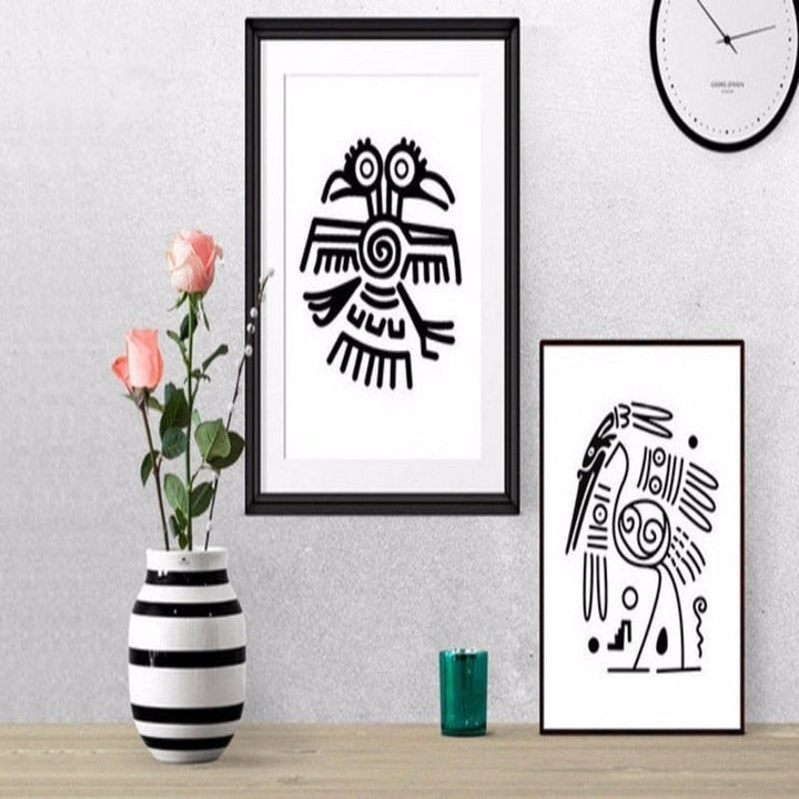 Minimalist Black And White Inspiring Letters - Canvas Wall Art Painting | Bowlift