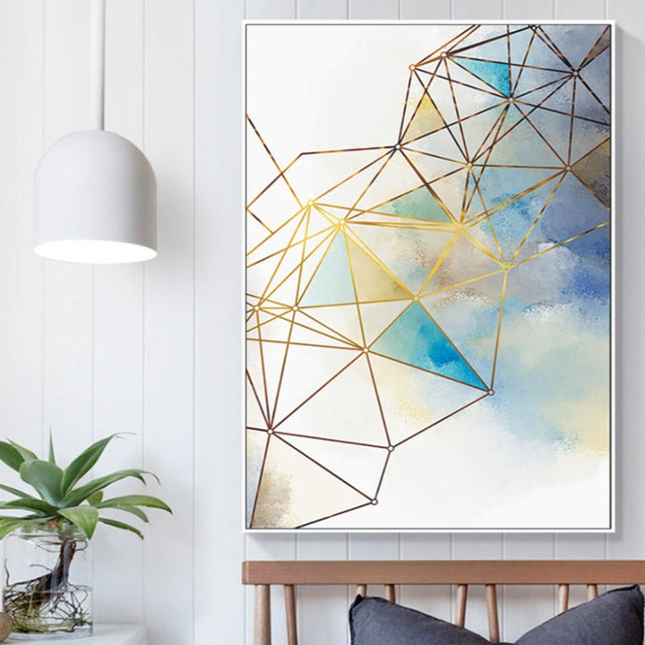 Geometric Line - Canvas Wall Art Painting | Bowlift