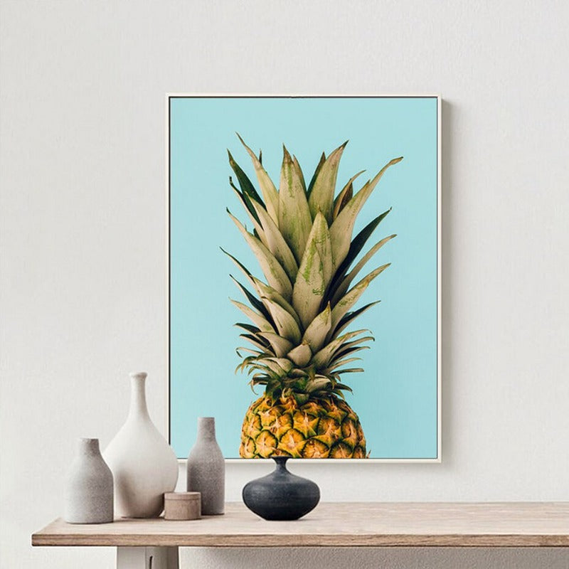 Letters Pineapple-Canvas Wall Art Painting | Bowlift
