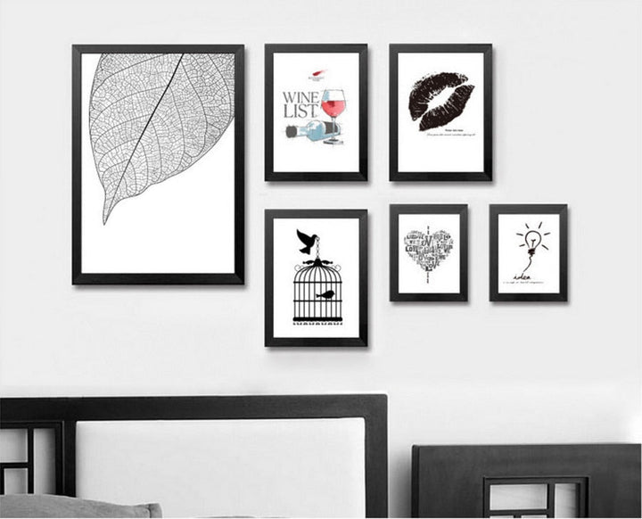 Love Heart Wine Prints Kitchen Posters - Canvas Wall Art Painting | Bowlift