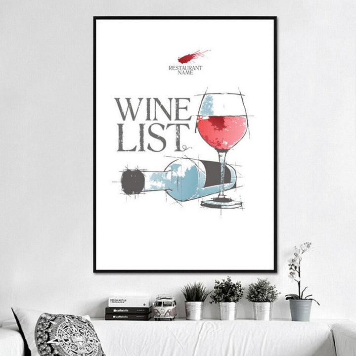 Love Heart Wine Prints Kitchen Posters - Canvas Wall Art Painting | Bowlift