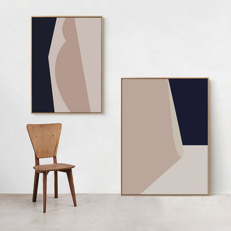 Geometric Color Block - Canvas Wall Art Painting | Bowlift