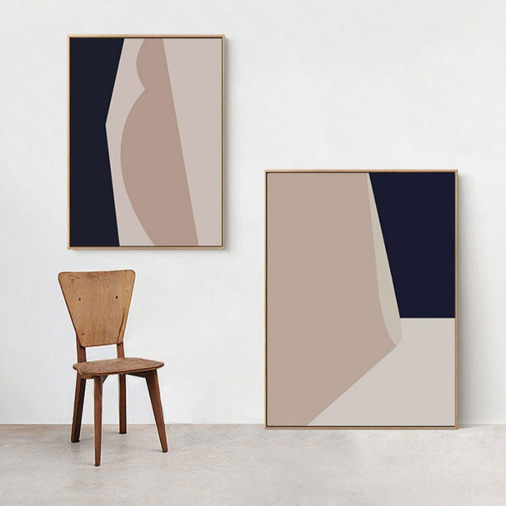 Geometric Color Block - Canvas Wall Art Painting | Bowlift