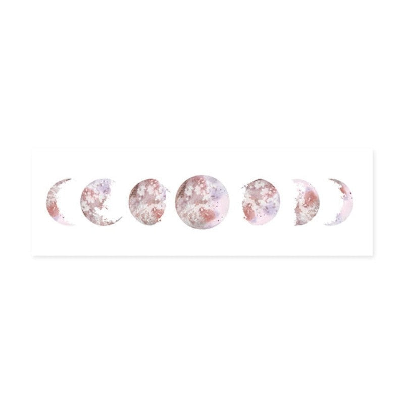 Modern Various Moon Phases Isolated Prints - Canvas Wall Art Painting | Bowlift