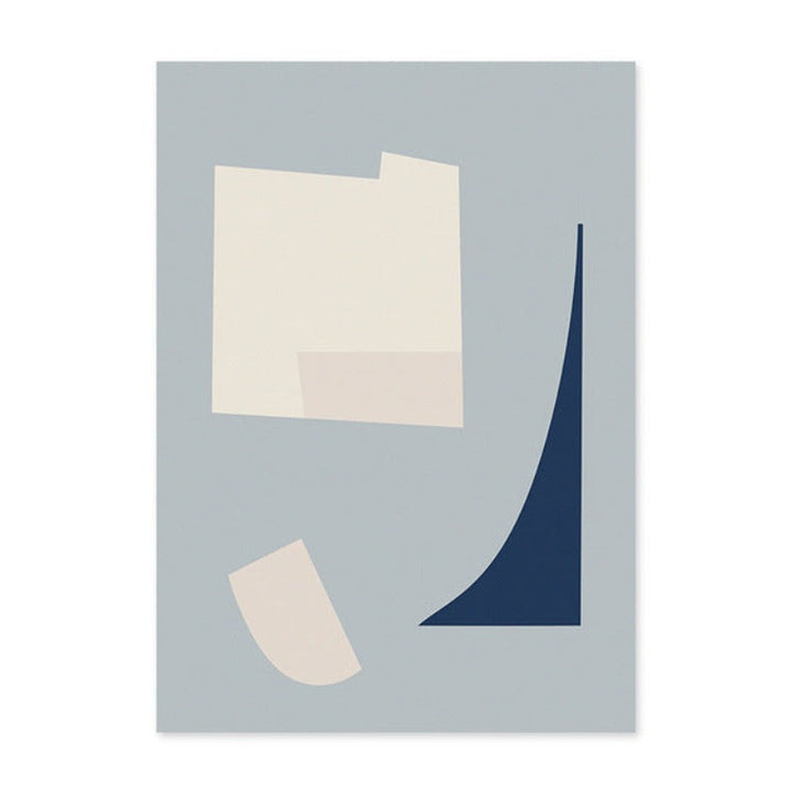 Modern Trend Geometric Abstract Color Block - Canvas Wall Art Painting | Bowlift