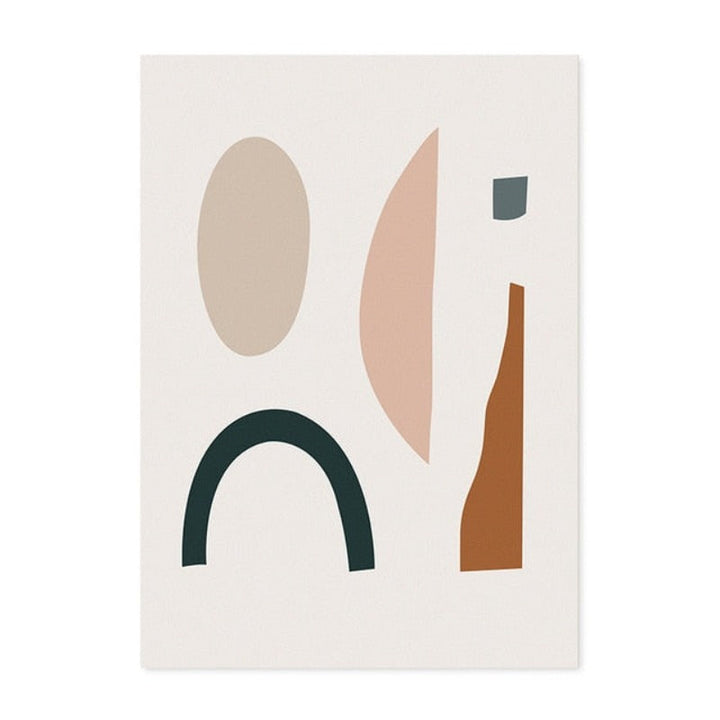 Modern Trend Geometric Abstract Color Block - Canvas Wall Art Painting | Bowlift