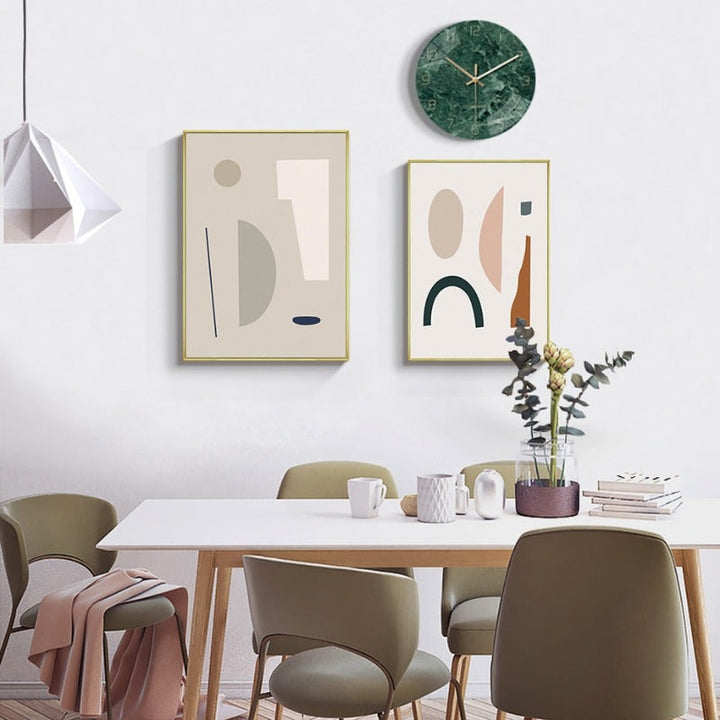 Modern Trend Geometric Abstract Color Block - Canvas Wall Art Painting | Bowlift