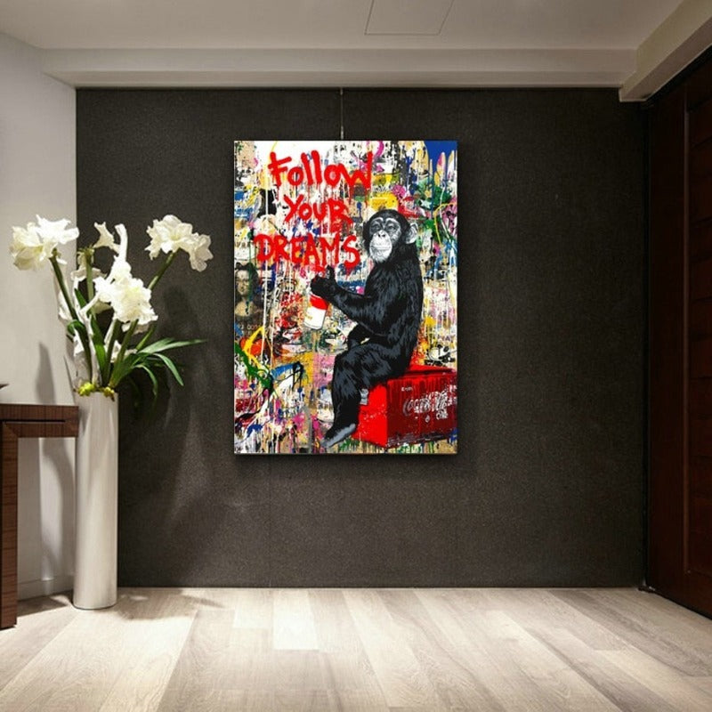 Street Graffiti - Canvas Wall Art Painting | Bowlift