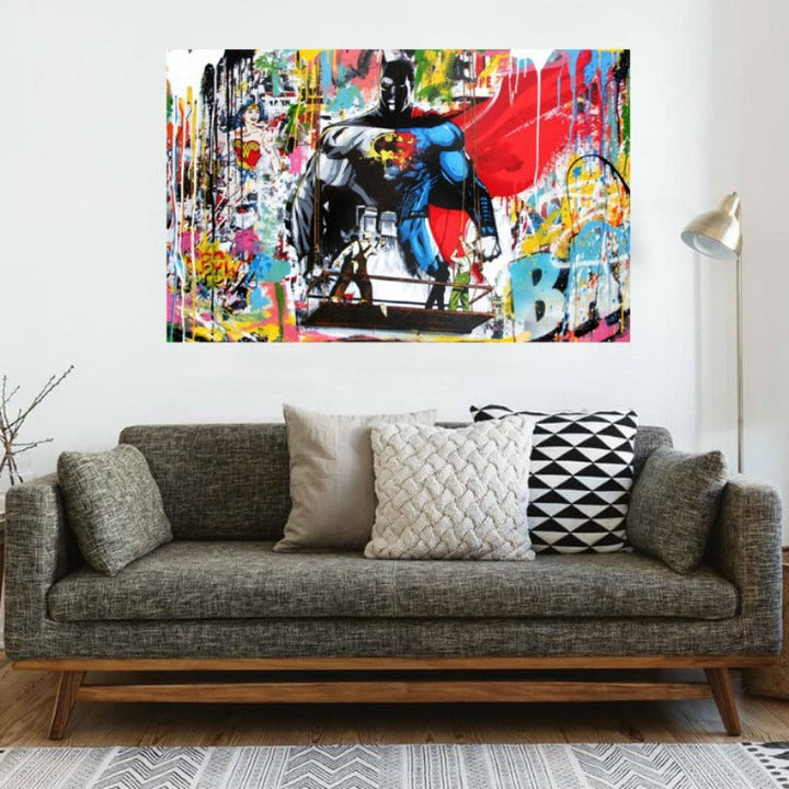 Street Graffiti - Canvas Wall Art Painting | Bowlift